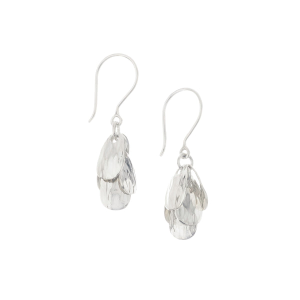 Silver Waterfall Cascade Earrings